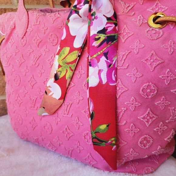 🩷AUTHENTIC Pink Louis Vuitton Neverfull MM Stone - Picture 4 of 15